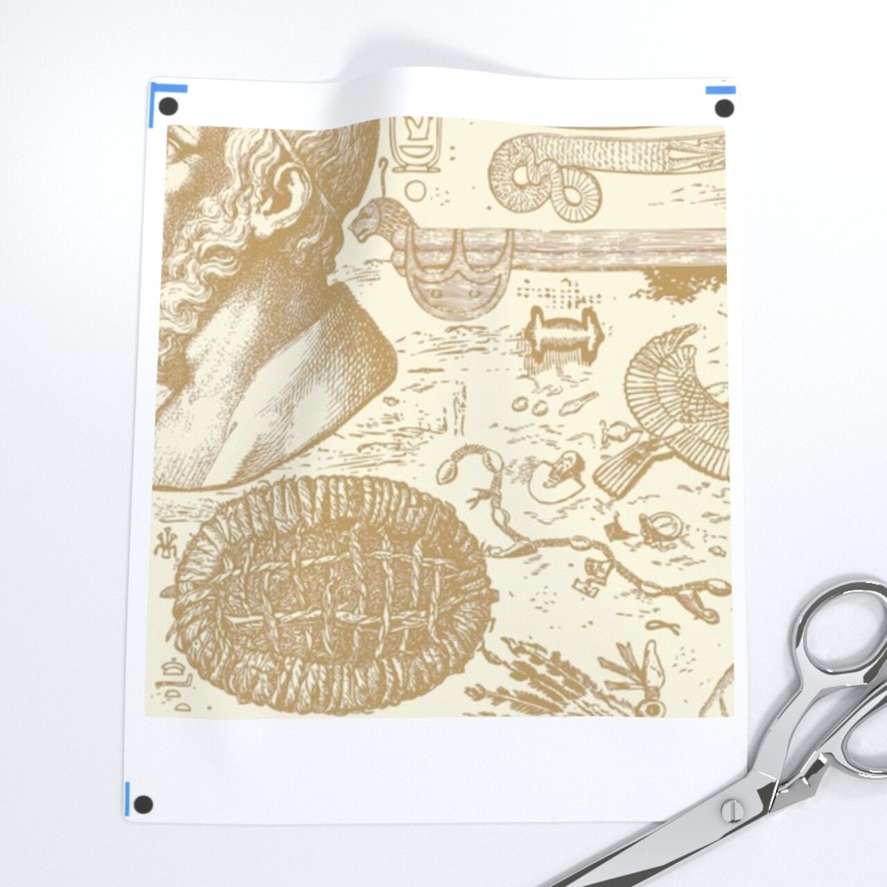 Brown Toile History Egypt Classical Archaeology Anthropology Rome Greece Excavation Archaeologist Grecco Roman Ancient Mesopotamia Large Scale Custom Pre-pasted Wallpaper by Spoonflower Pre-Pasted Wallpaper 2FT Wide